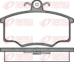 Remsa 0046.00 - Kit de plaquettes de frein, frein à disque cwaw.fr