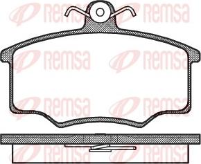 Remsa 0046.20 - Kit de plaquettes de frein, frein à disque cwaw.fr