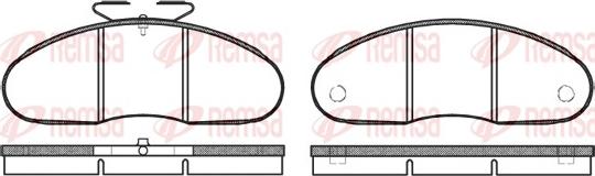 Remsa 0048.00 - Kit de plaquettes de frein, frein à disque cwaw.fr