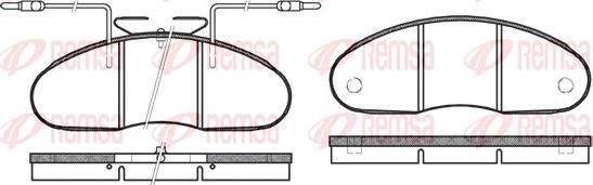 Remsa 0048.02 - Kit de plaquettes de frein, frein à disque cwaw.fr