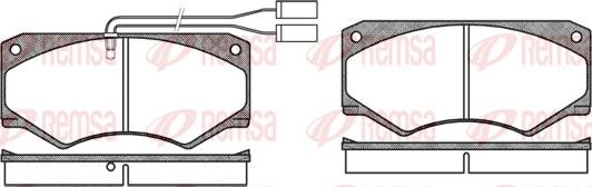 Remsa 0047.42 - Kit de plaquettes de frein, frein à disque cwaw.fr