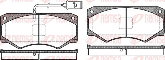 Remsa 0047.52 - Kit de plaquettes de frein, frein à disque cwaw.fr