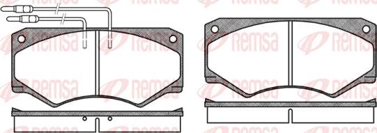 Remsa 0047.04 - Kit de plaquettes de frein, frein à disque cwaw.fr