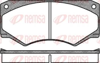 Remsa 0047.00 - Kit de plaquettes de frein, frein à disque cwaw.fr