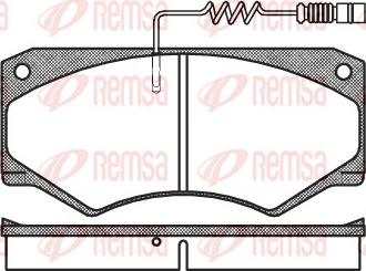 Remsa 0047.14 - Kit de plaquettes de frein, frein à disque cwaw.fr