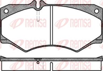 Remsa 0047.30 - Kit de plaquettes de frein, frein à disque cwaw.fr