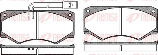 Remsa 0047.22 - Kit de plaquettes de frein, frein à disque cwaw.fr