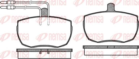 Remsa 0056.04 - Kit de plaquettes de frein, frein à disque cwaw.fr