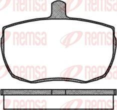 Remsa 0056.00 - Kit de plaquettes de frein, frein à disque cwaw.fr