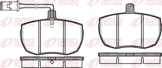 Remsa 0056.11 - Kit de plaquettes de frein, frein à disque cwaw.fr