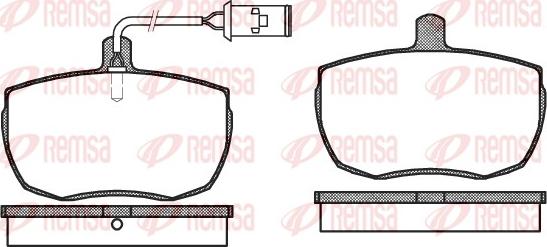 Remsa 0056.22 - Kit de plaquettes de frein, frein à disque cwaw.fr