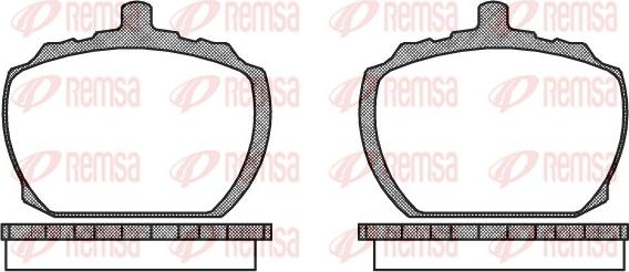 Remsa 0058.10 - Kit de plaquettes de frein, frein à disque cwaw.fr