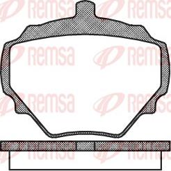 Remsa 0052.00 - Kit de plaquettes de frein, frein à disque cwaw.fr