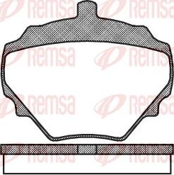 Remsa 0052.10 - Kit de plaquettes de frein, frein à disque cwaw.fr