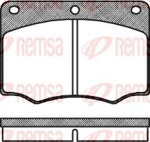 Remsa 0064.00 - Kit de plaquettes de frein, frein à disque cwaw.fr