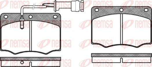 Remsa 0064.02 - Kit de plaquettes de frein, frein à disque cwaw.fr