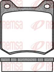 Remsa 0066.00 - Kit de plaquettes de frein, frein à disque cwaw.fr