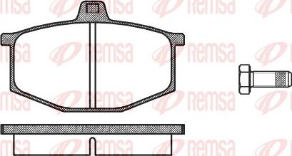 Remsa 0060.00 - Kit de plaquettes de frein, frein à disque cwaw.fr