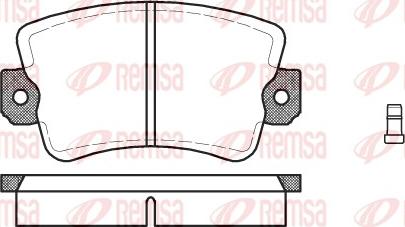 Remsa 0061.02 - Kit de plaquettes de frein, frein à disque cwaw.fr