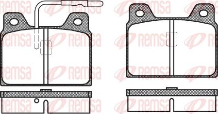 Remsa 0068.02 - Kit de plaquettes de frein, frein à disque cwaw.fr