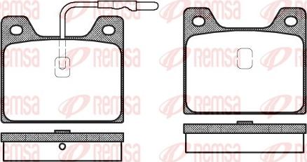 Remsa 0068.12 - Kit de plaquettes de frein, frein à disque cwaw.fr