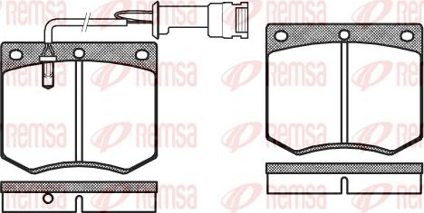 Remsa 0063.02 - Kit de plaquettes de frein, frein à disque cwaw.fr