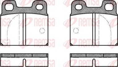 Remsa 0005.00 - Kit de plaquettes de frein, frein à disque cwaw.fr