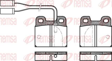 Remsa 0005.01 - Kit de plaquettes de frein, frein à disque cwaw.fr