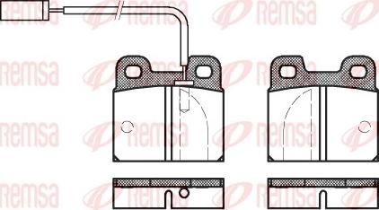 Remsa 0005.11 - Kit de plaquettes de frein, frein à disque cwaw.fr