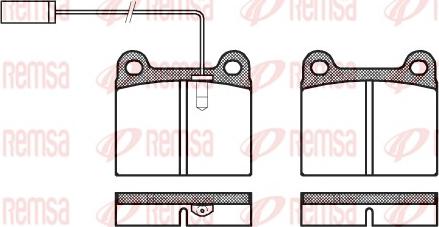 Remsa 0006.91 - Kit de plaquettes de frein, frein à disque cwaw.fr