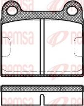 Remsa 0006.60 - Kit de plaquettes de frein, frein à disque cwaw.fr