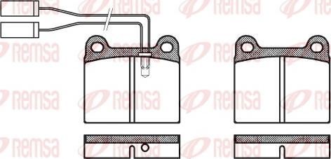 Remsa 0006.01 - Kit de plaquettes de frein, frein à disque cwaw.fr