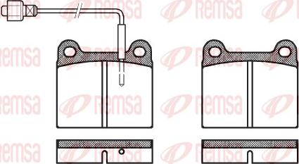 Remsa 0006.02 - Kit de plaquettes de frein, frein à disque cwaw.fr