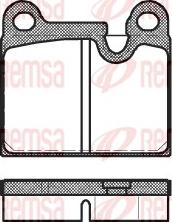 Remsa 0006.80 - Kit de plaquettes de frein, frein à disque cwaw.fr