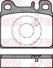 Remsa 0006.88 - Kit de plaquettes de frein, frein à disque cwaw.fr