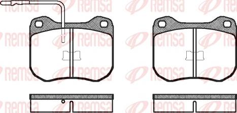 Remsa 0001.02 - Kit de plaquettes de frein, frein à disque cwaw.fr