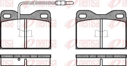 Remsa 0008.14 - Kit de plaquettes de frein, frein à disque cwaw.fr