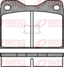 Remsa 0008.10 - Kit de plaquettes de frein, frein à disque cwaw.fr