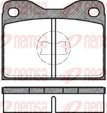 Remsa 0008.30 - Kit de plaquettes de frein, frein à disque cwaw.fr