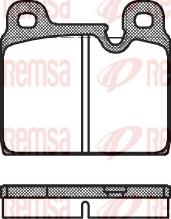 Remsa 0002.30 - Kit de plaquettes de frein, frein à disque cwaw.fr