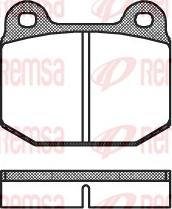 Remsa 0014.00 - Kit de plaquettes de frein, frein à disque cwaw.fr