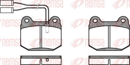 Remsa 0014.01 - Kit de plaquettes de frein, frein à disque cwaw.fr