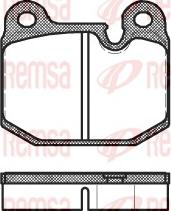 Remsa 0014.10 - Kit de plaquettes de frein, frein à disque cwaw.fr