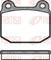 Remsa 0014.20 - Kit de plaquettes de frein, frein à disque cwaw.fr