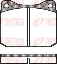 Remsa 0010.00 - Kit de plaquettes de frein, frein à disque cwaw.fr