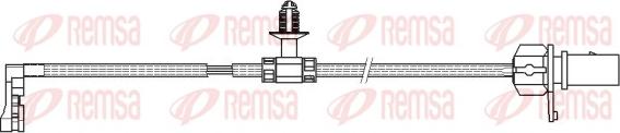 Remsa 001166 - Contact d'avertissement, usure des plaquettes de frein cwaw.fr