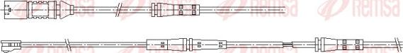 Remsa 001179 - Contact d'avertissement, usure des plaquettes de frein cwaw.fr