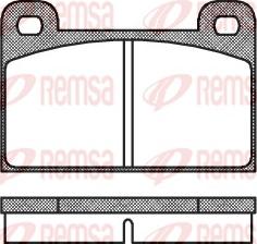 Remsa 0018.00 - Kit de plaquettes de frein, frein à disque cwaw.fr