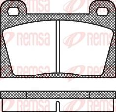 Remsa 0018.10 - Kit de plaquettes de frein, frein à disque cwaw.fr