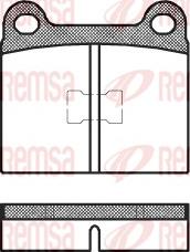 Remsa 0017.00 - Kit de plaquettes de frein, frein à disque cwaw.fr